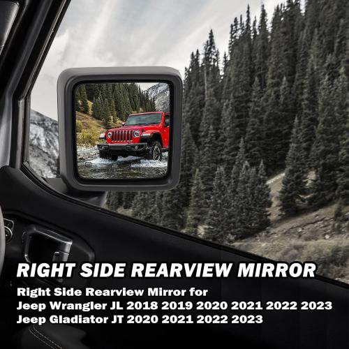 RH Side Mirror for 2018-2023 Jeep Wrangler JL/2020-2023 Gladiator JT 5Pins