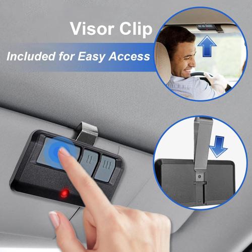 2 for Chamberlain Craftsman LiftMaster Garage Door Opener Remote, Replaces 893LM 893Max 891LM 371LM 373LM 971LM 973LM, no Wait Wireless Remote Keyless Entry, Safe Security