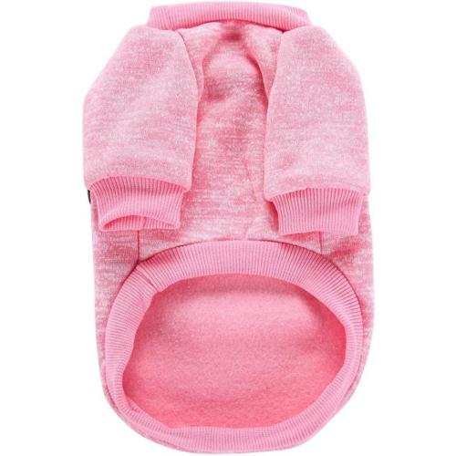 Jecikelon Dog Clothes Dogs Sweater Soft Puppies Clothing Winter Puppy Sweaters Warm Outfit for Dogs Small XXS XS Cat Apparel (Pink, L)