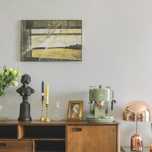 1.5” Deep Frame for 24x30 Canvas Paintings, DIY Metal Floating Frame with 1.5” Deep for Artists Designers Landscape Portrait Artwork, Modern Home Office Wall Decor (Bronze)