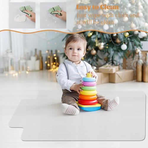 KMAT Office Chair Mat,Easy Glide Hard Wood Tile Floor Mats,Chair Mat for Home Office Rolling Chair,Heavy Duty Floor Protector -36x48 with Lip