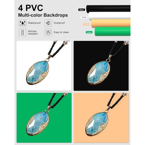 PULUZ Upgraded 16x16 inch Photo Light Box, 480 LEDs Photo Studio Tent Soft Box, CRI 95  Dimmable Shooting Box with 4 Backdrops for Product Photography