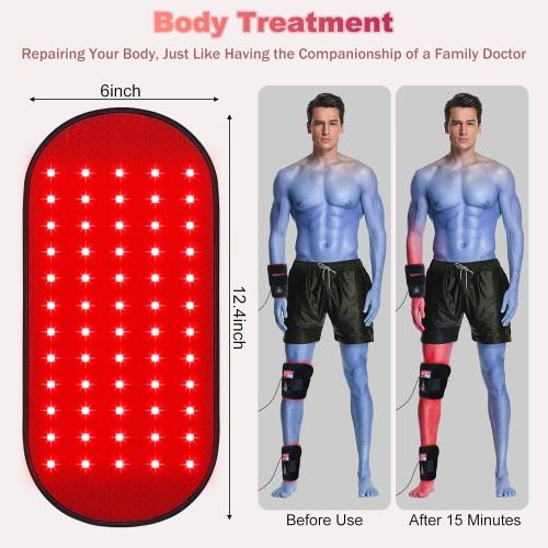 Red-Light-Therapy-for-Body,2026 Upgraded 4 Modes Near Infrared Light for Body Pain Relief,High-Efficiency Spherical Lamp Dual-Wave(660nm&850nm)LEDs,Corded-electric for Effective Therapy(12.4 x 6.1)