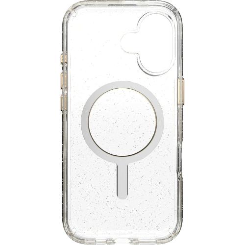 Speck Presidio LUX for iPhone 17 Case, MagSafe-Compatible, Slim Protective Case, Glitter/Gold Metallic