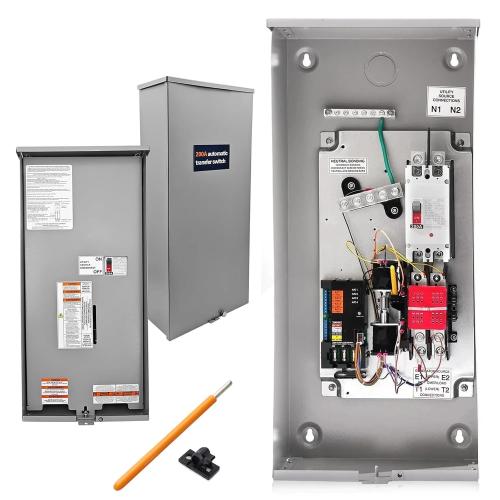 RXSW200A3 200 Amp Automatic Transfer Switch w/Power Management Replacement for Generac, Service Entrance Rated, NEMA 3R Aluminum Enclosure