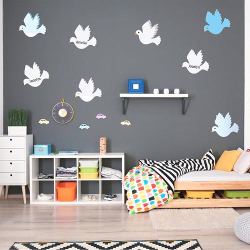 FOBSME 200 Pcs Peace Dove Paper Cutouts 3.94x3.78 Inch White Pigeon Cutouts Paper Bird Shape Die-Cuts Accents for Classroom Bulletin Board Home Window Wall Party Decorations School Crafts Projects