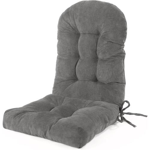 Rocking Chair Cushions Set - Non-Slip Adirondack Chair Cushions with Ties Indoor/Outdoor Rocking Chair Pad for Living Room, Bedroom, Balcony, Office