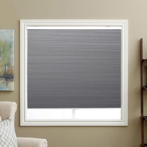 Blackout Cellular Shades Cordless Honeycomb Blinds Fabric Window Shades, 30x64 inch, Cool Silver(Blackout)