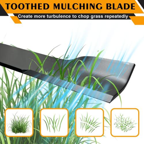 601124 High Lift Blades Compatible with Hustler 54 Deck Raptor SD, Fastrak, Super Z Series Lawn Mower, Replaces 601013 602416 797696 797712 92-208, 3 Pack