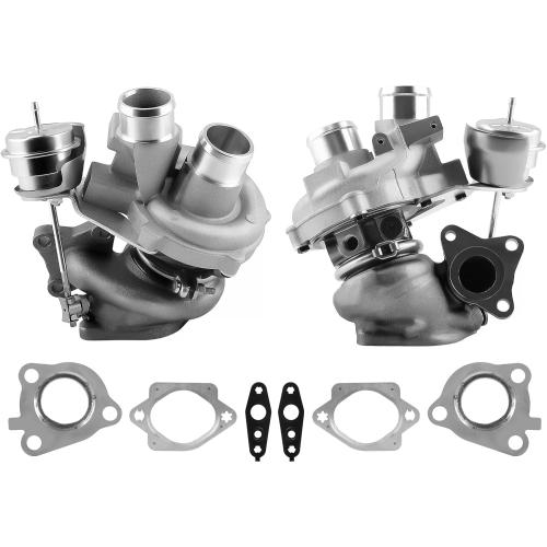 179204 179205 Turbo Turbocharger Kit with Wastegate Actuator & Gasket, For Ford F-150 2011-2012, 3.5L EcoBoost Replace# CL3Z-6K682-C, CL3Z-6K683-D