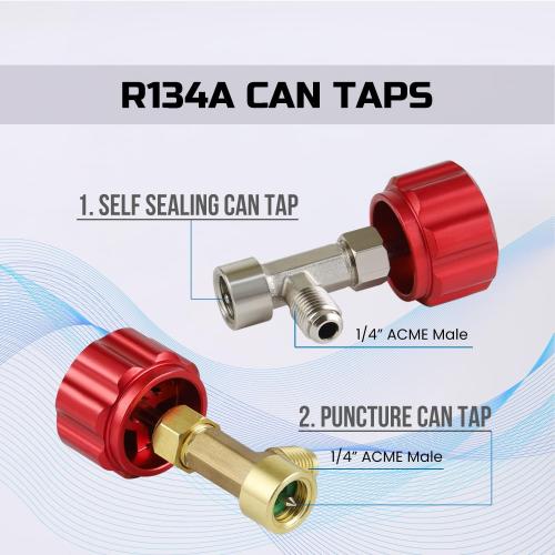Lichamp R134a Can Tap, Automotive Self Sealing and Puncture AC Freon Can Tap 134a Adapter Fittings, TA02