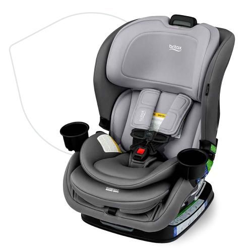 Britax Poplar Convertible Car Seat, 2-in-1 Car Seat with Slim 17-Inch Design, ClickTight Technology, Glacier Graphite