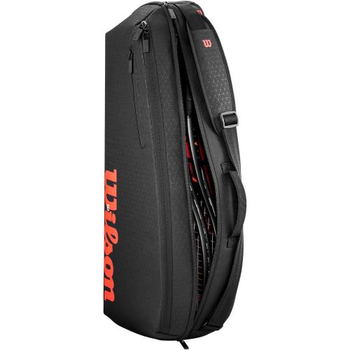 WILSON Clash V3 Super Tour Tennis Racket Bags - Black/Infrared