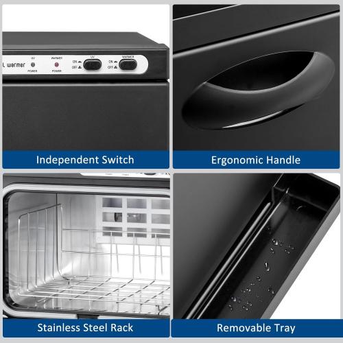 Winado Hot Towel Warmer Cabinet, 8L Mini Hot Bath Towel Warmer, Esthetician Towel Heating Cabinet for Facial Spa, Massage, Barber Shops and Home, Black