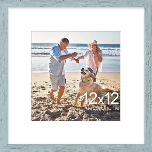 decorUhome 12x12 Picture Frame, Fits 8x8 Photos with Mat