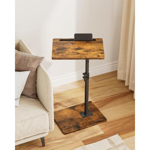 Masupu Sofa Arm Tray Table (Rustic Brown)