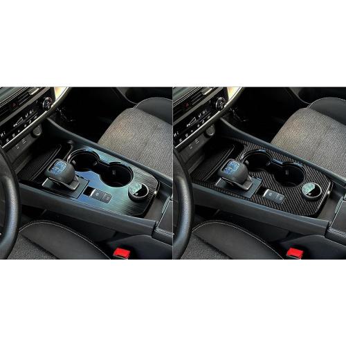 NVCNX Real Premium Carbon Fiber for Nissan Rogue Accessories 2021-2026 2022 2023 2024 2025 SV SL S Platinum Rock Creek Car Center Console Gear Shift Panel Cover Interior Trim Sticker 1PC not for FWD