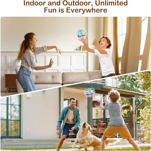 Flying Orb Ball 2025 Boomerang Hover Ball Galatic Fidget Spinner Mini Drone Cool Toys Birthday Gift Ideas for 6 7 8 9 10  Year Old Boys Girls Teens Indoor Outdoor(Blue) (Blue)