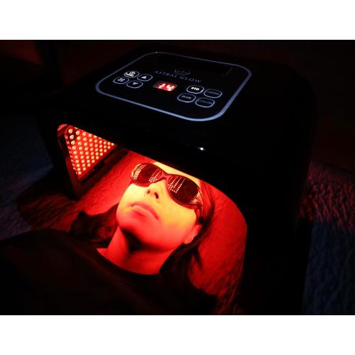 Black 7 Color LED Light Machine Face Mask - Esthetician Supplies, Home Beauty Machine For Skin Care - Face Mask Skin Care - LED Mask For Facial Care - Black, Spa, Home Salon