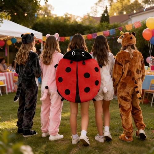 Wearable Lady Beetle Pillow, Giant Wearable Pillow Beetle-Inspired,Removable Oversized Lady Beetles Decorative Pillows,Funny Big Bug Plush Cushion for Kids and Adult (100CM / 40In)
