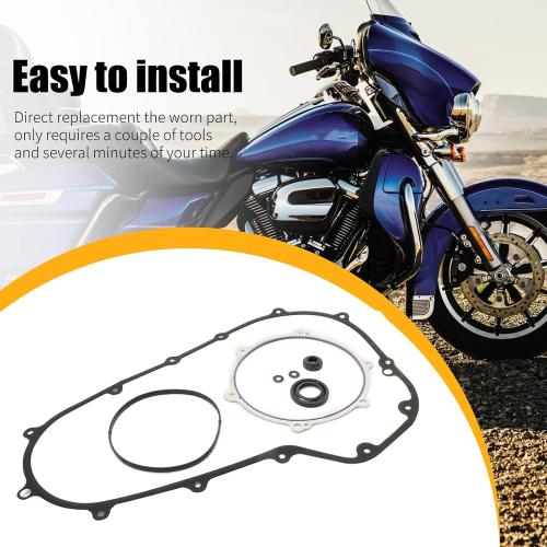 Saihisday 63859-95B Primary Cover Gasket Kit, Replacement for Harley-Davidson Road King Street Glide Electra Glide Ultra Limited FLHTK 2007-2016, Replaces 34934-06 34901-07
