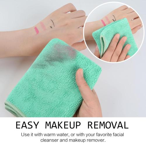 SINLAND Microfiber Facial Cloths Fast Drying Washcloth 12inch x 12inch Absorbent Face Wash Cloth Soft Makeup Remover Cloths
