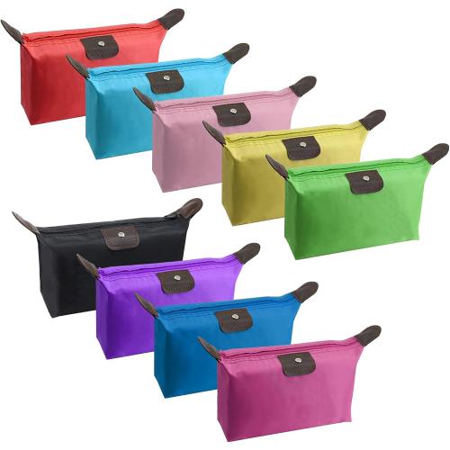 YAODHAOD Makeup Bag Bulk Toiletry Pouch Waterproof Cosmetic Storage Bags,with Zipper Travel Toiletry Organizer Packing Bag Accessory Organizer for Women and Men (9 Colors)