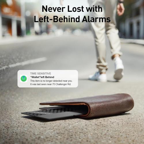 2025 [Apple MFi Certified] (iOS Only) Bluetooth Tracker Smart Finder for Apple Find My iPhone Card Wallet GPS Tracker, 5-10 Years Battery, Keys Finder and Item Locator for Keys, Bags, Passport