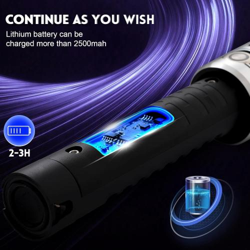 Lightsaber,Metal Dueling Light Saber,Smooth Gesture Swing,USB Rechargeable Lightsabers with 18 Set Sound Effects with 19 Colors Change,Light Saber Sword Toy（113cm）