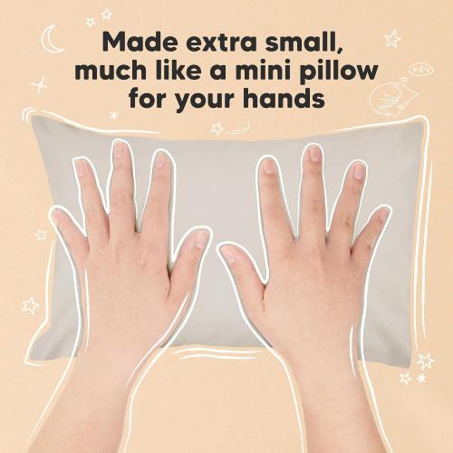Mini Toddler Pillow with Pillowcase, 9x13 My Dreamy Pillow, French Gray