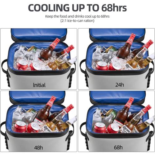 ROCKBROS Backpack Cooler Leak-Proof Soft Sided Cooler Waterproof Insulated Backpack Cooler Bag 36 Can Soft Cooler for Camping Fishing Party Outdoor Adventure Picnic