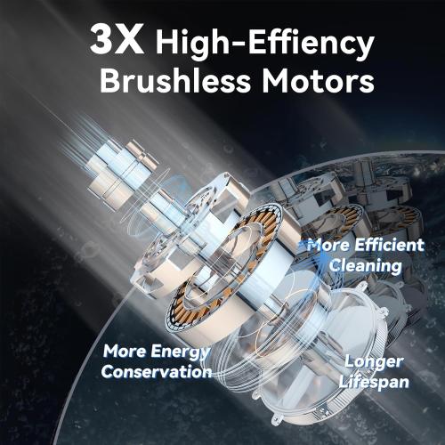 X5 Cordless Robotic Pool Cleaner, Wall & Waterline Cleaning, Smart Navigation, Smart Precision Docking™, 180Mins Runtime, 4 Cleaning Modes, Pool Vacuum for Inground Pools up to 3,229 sq.ft