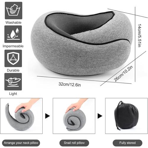 WEERSHUN Travel Pillows for Airplanes,2024 New Travel Pillow,Travel Neck Pillow Airplane Memory Foam Travel Pillow Neck Pillow for Traveling Suitable for Airplanes,Offices and Cars