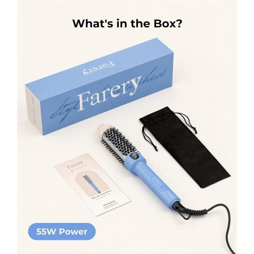 Farery Thermal Brush for Bangs Styling, 1.2 Inch