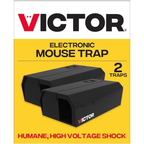 Victor Humane Mouse Traps Indoor for Home - M250BSR-2 - No Touch Electric Mouse Traps for Home, Pack of 2