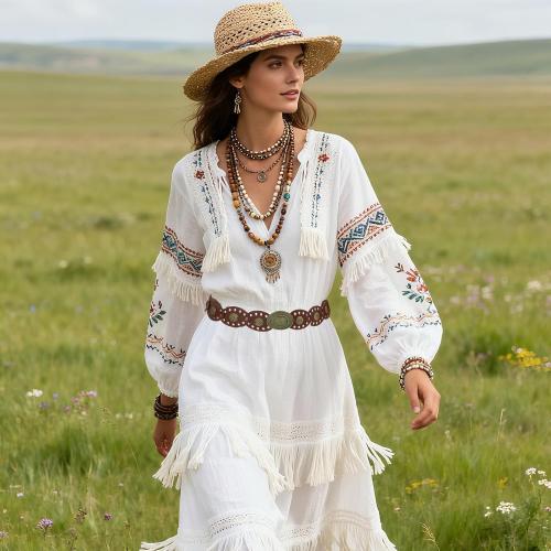 Womens Western Cowgirl Disc Belt, Vintage Wide Cowgirl Leather Oval Belts with Oval Buckle, Boho Leather Hollow Out Round Western Cowboy Cowgirls Waist Belt