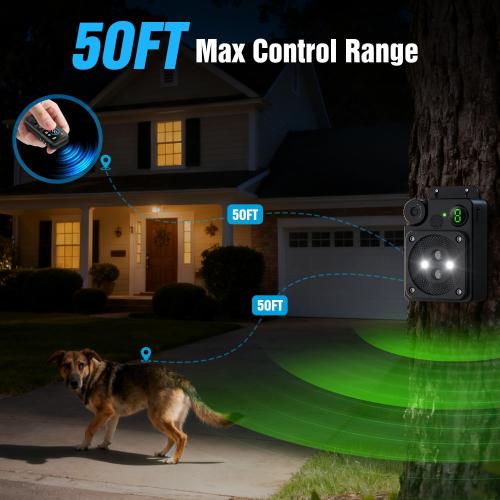 Anti Barking Device for Dogs, Dog Bark Deterrent Devices,3 Modes Ultrasonic Bark Box with Remote Control, Anti Barking Device Long Range 50ft, Silencer Sonic Barking Deterrent Indoor/Outdoor