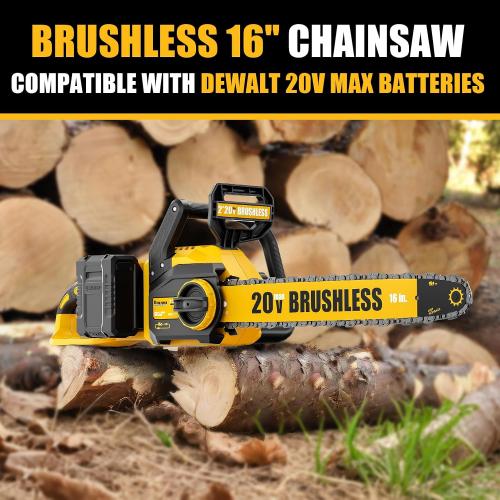 16 40V Brushless Cordless Chainsaw for DeWALT 20V MAX (Bare Tool)