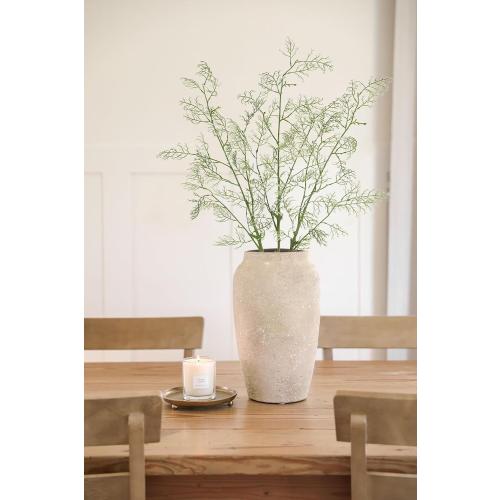 DILATATA Artificial Caspia Flowers 35 Inch Long Stem Fake Flowers Faux DIY Bouquet Baby Breath Flowers for Wedding Birthday Engagement Centerpiece Spring Home Décor - White