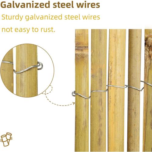Natural Bamboo Slat Screening, 4ft x 13ft Bamboo Fence Panel | Ideal for Garden Privacy Screening and Indoor or Outdoor Use (Approx. 1.2m x 4m)