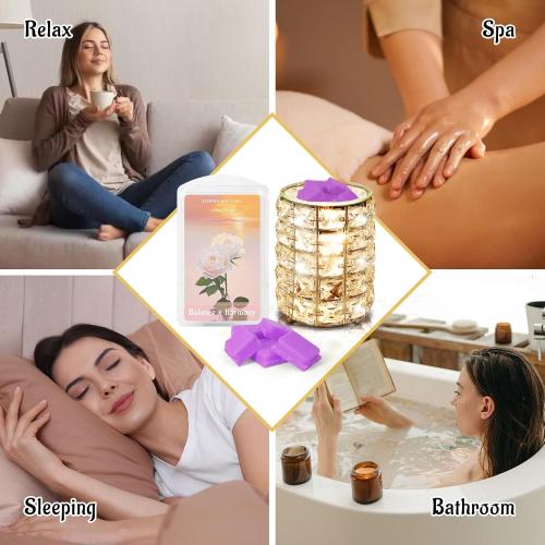 STRN Wax Melts Natural Soy Wax Cubes with Essential Oils - Long Lasting Strong Fragrance Tarts for Warmer, Home, Spa, Gift Use - 4 x 2.5oz Aromatherapy Wax Melts Variety Pack