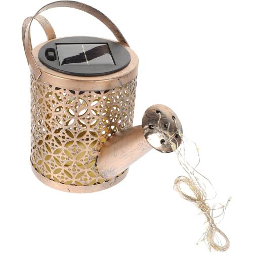 balacoo 2pack Solar Energy Lawn Light Kettle Shaped Outdoor Decoration Hollow-Out Design for Gardens Terraces and Pathways Iron Craft Solar Lamp for Unique Illumination