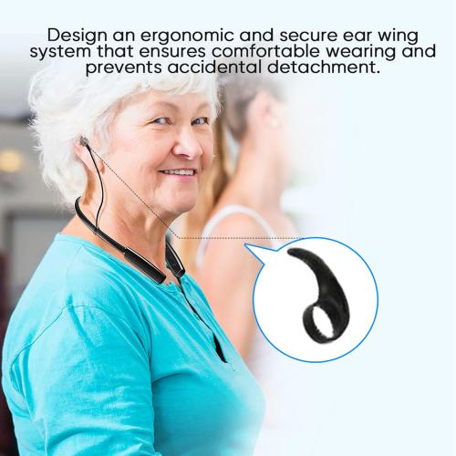 Rechargeable Hearing Aids,Neckband Hearing Amplifier for Seniors and Adults Working Time Up to 80 Hours