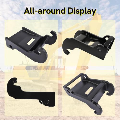 X-Change Coupler Bracket for Bobcat Mini Excavator Attachments, Quick Attach Bucket Mount, Black Hardened Steel, Durable and Corrosion-Resistant, Fits Bobcat E-Series Models.