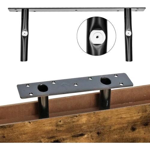 QEEIG Floating Shelves for Wall Bathroom Shelf Bedroom Kitchen Living Room Farmhouse Small Book Shelf 16 inch Set of 4, Brown (015-BN4)