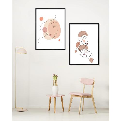 ELSKER&HOME 20x28 Frame, Picture Frame 3 Pack Black | Poster Frame 20x28 for Horizontal or Vertical Wall Mounting, Sturdy and Scratch-proof