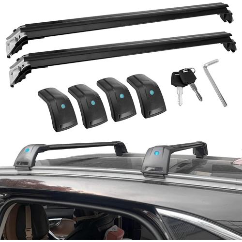 Roof Rack Cross Bar Compatible with Subaru Forester Touring 2025 2026 with Lock Aluminum Cross Bars Lockable Crossbar Luggage Rack for Rooftop Cargo Carrier Luggage Kayak Canoe Bike Snowboard (Black)