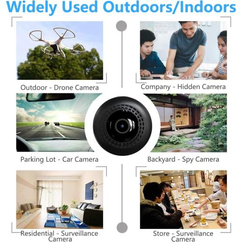 4K Security Cam with Night Vision and Built-in Battery Camera, Home/Office Camera Wireless Technology for Phone App Monitor GTYT