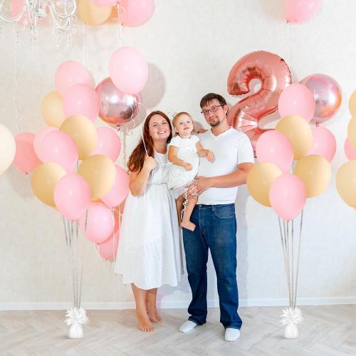 Yunsailing 24 Pcs Balloon Weights Metallic Anchor Balloon Holder for Helium Balloons Heavy Table Weights and 1 Roll Iridescent Crimped Ribbon for Birthday Wedding Baby Shower Party(Silver, White)