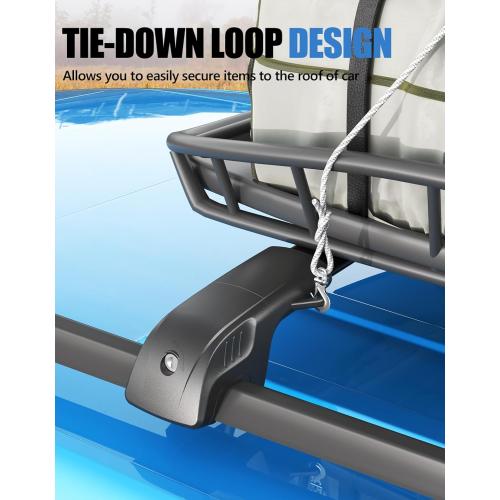 FengYu 300lb Roof Rack Cross Bars Compatible with Ford Explorer 2020 2021 2022 2023 2024 2025 2026, Lockable Heavy Duty Aluminum Roof Rails Crossbars Cargo Bars Canoe Rooftop Black Carrier Luggage